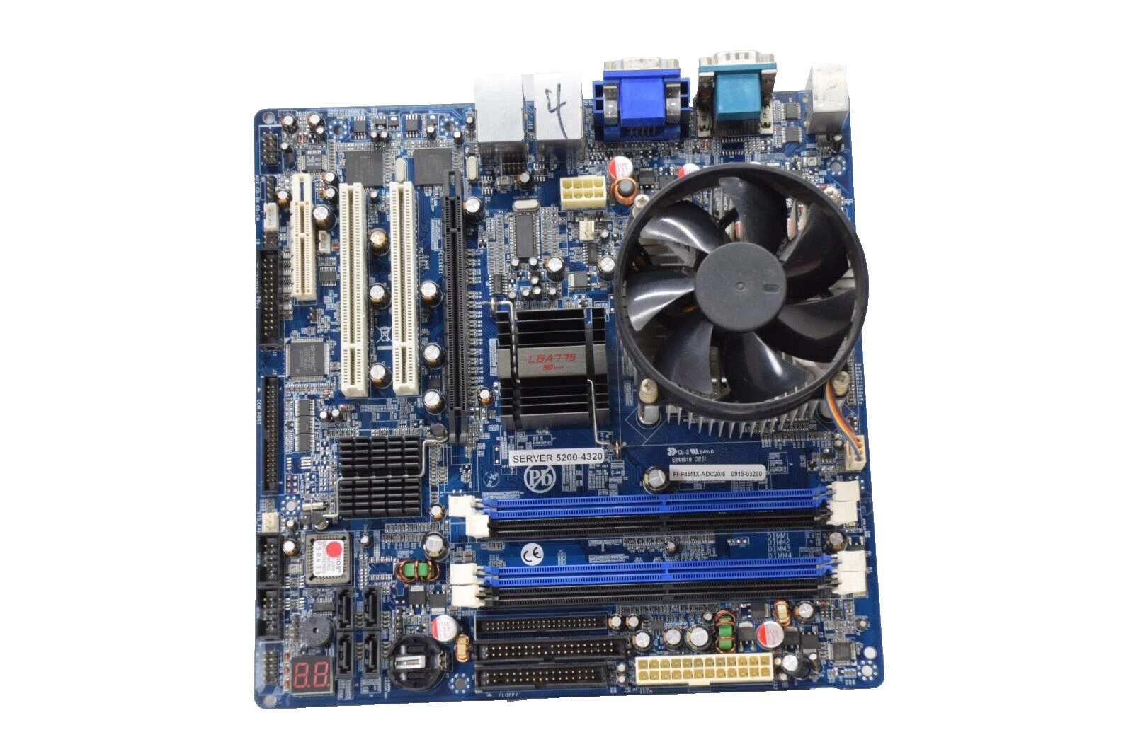 Used CORVALENT FI-P45MX-ADC20/5 , 0915-03280 , 94C100T004735 Circuit Board Card W/Fan