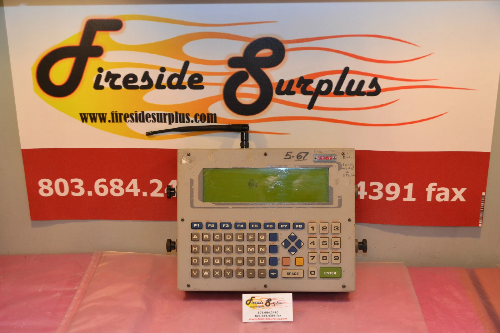 Used NORAND BAR CODE ID STATION WITH ANTENNA RT5940 2843022 225-480-011/002