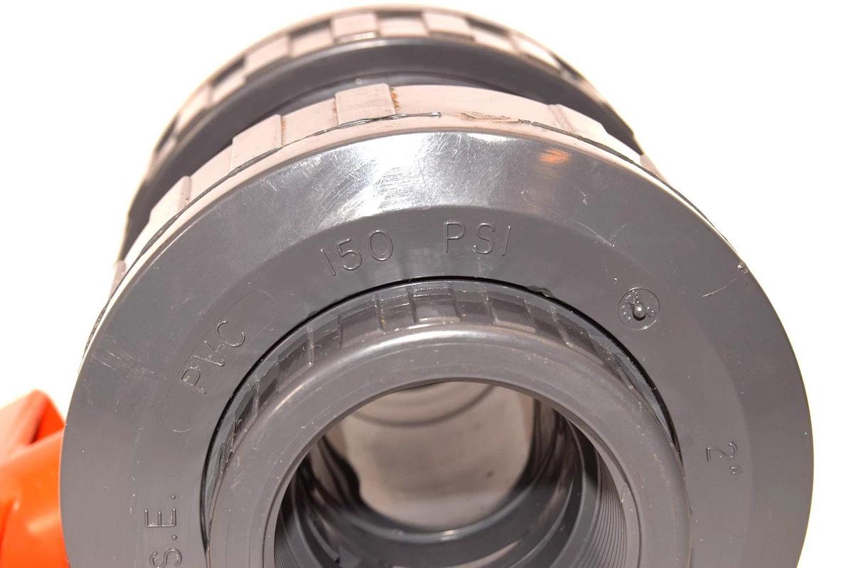 George Fischer 2" Threaded Non-Shock True Union Ball Valve PVC (New)