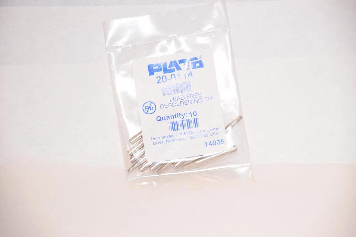 (10 PCS) PLATO Lead free Desoldering tip 20-0114 200114 1/8IN 1.5mm tip NEW