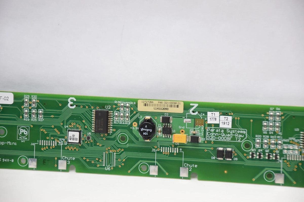 Used PARATA SYSTEMS 320-008F , RF321-0008F-02 L14112090 Connection Circuit Board