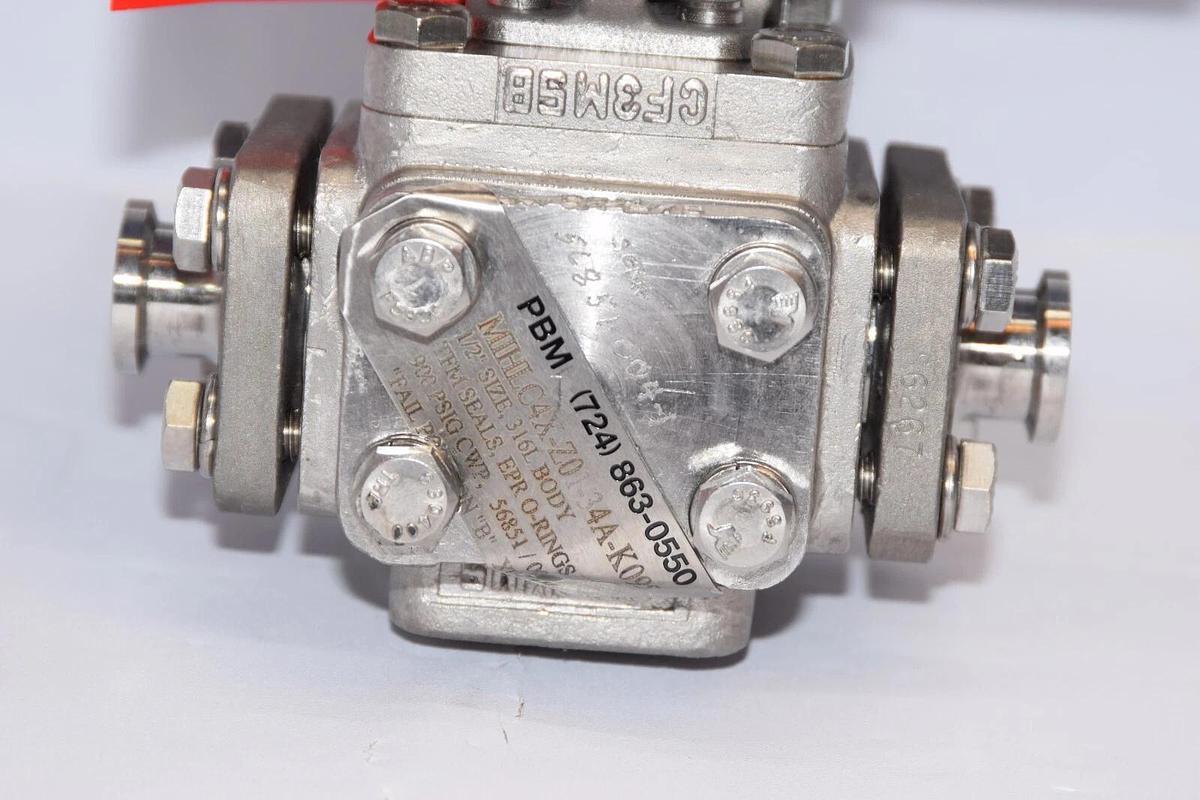 Used PBM PAVBL453S-0075 Actuator SS Valve 1/2" MIHLC4X-Z01-34A-K095 Westlock 711