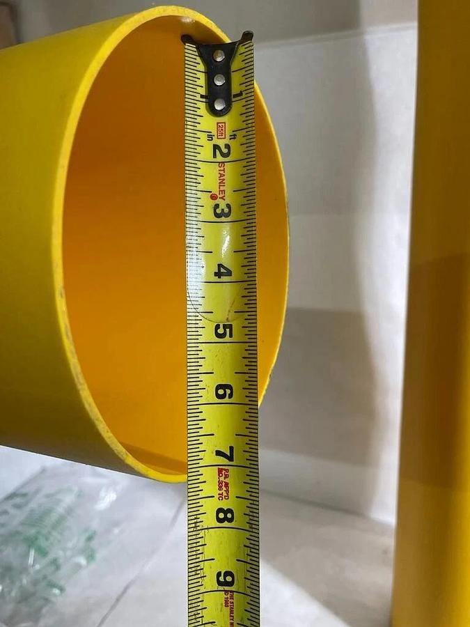 (Set of 2) BollardGard Reflective Bollard Cover Post Sleeve Yellow 7" x 52" NEW