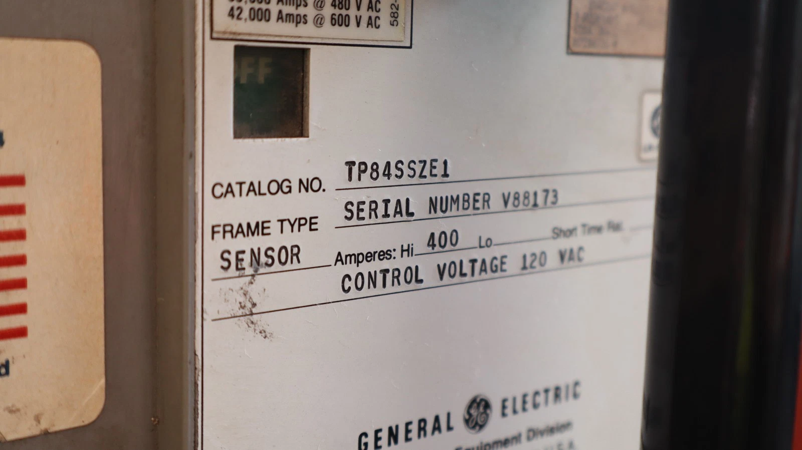 Refurbished GE General Electric Power Break Breaker 400A Amp TP84SSZE1 TS20LSIGT2Z2 GF