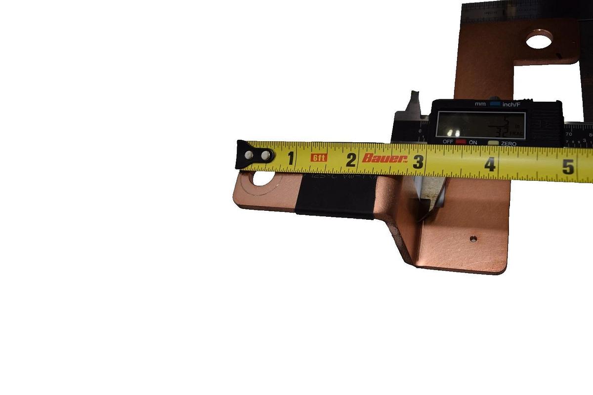 Used Buss Bar 5-3/4" x 5" x 5/32" Copper