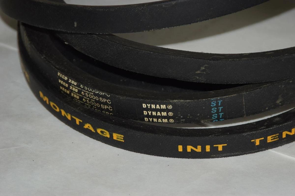 Dynam Veco 200 SPC5000 5000SPC V Belt De Montage Init Tension = 650 MM Vbelt NEW