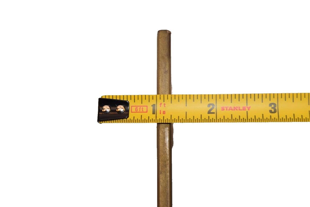 Used (Lot of 2) 5-5/8"x1-1/2"x1/4" Flat Solid Copper Buss Bar for Breaker/ Contactor