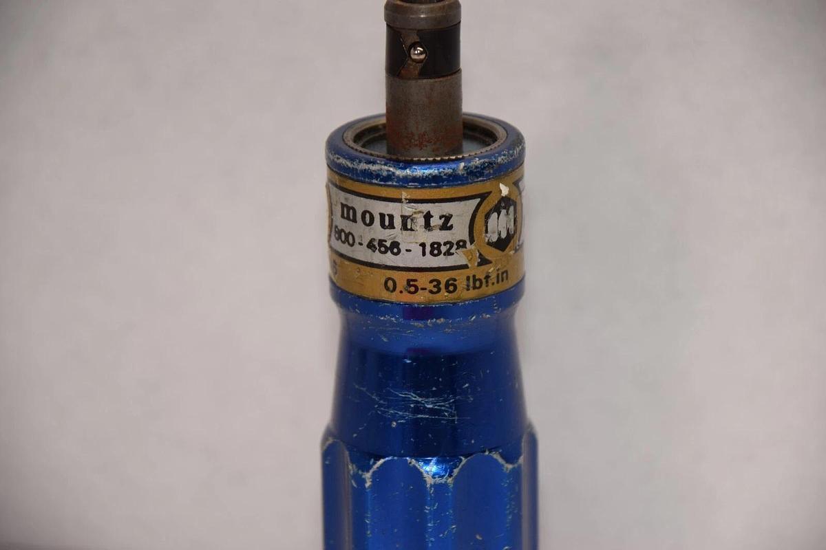 Used MOUNTZ TLS0406 0.5-36 LBF-IN 6-406cN.m Torque Screwdriver / Driver