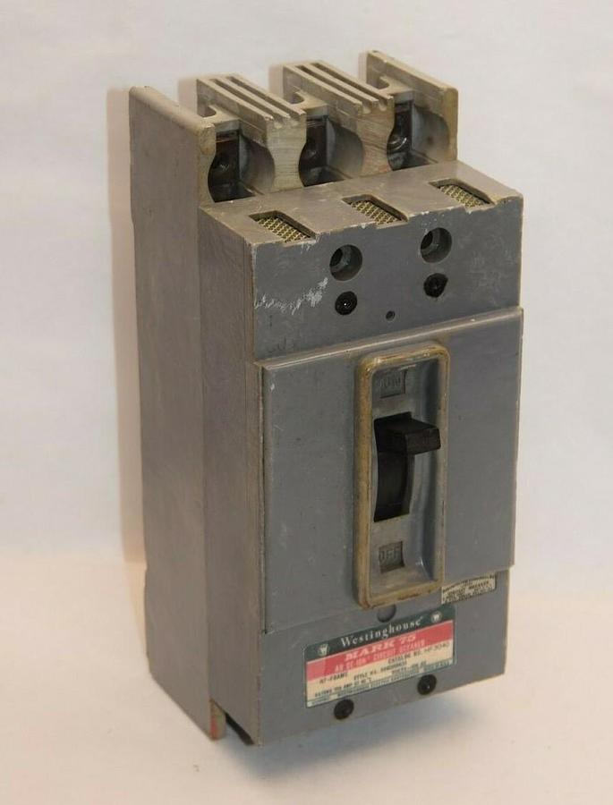 Used WESTINGHOUSE HF3040 HX-61 3P 40A 40 Amp 40 A HF-Frame Mark 75 Circuit Breaker