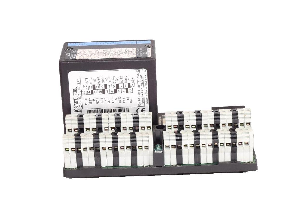 Used GE FANUC IC670CHS002E 24Vdc  I/O Base 2 Tier Box Terminal IC670MDL730J