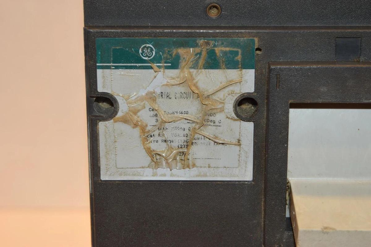 Used GE General Electric Circuit Breaker TJJ436400  ?, 400A 400 Amp A 600VAC 3 Pole