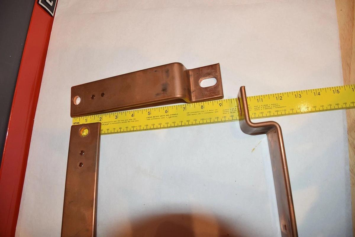 Used (LOT OF 3) NO NAME SOLID COPPER BUSS BAR 9" x 2" x 1/4"