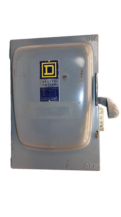 Used SQUARE D Safety Switch 100A 100 Amp 240 480 600vac 250v 3ph 3 phase