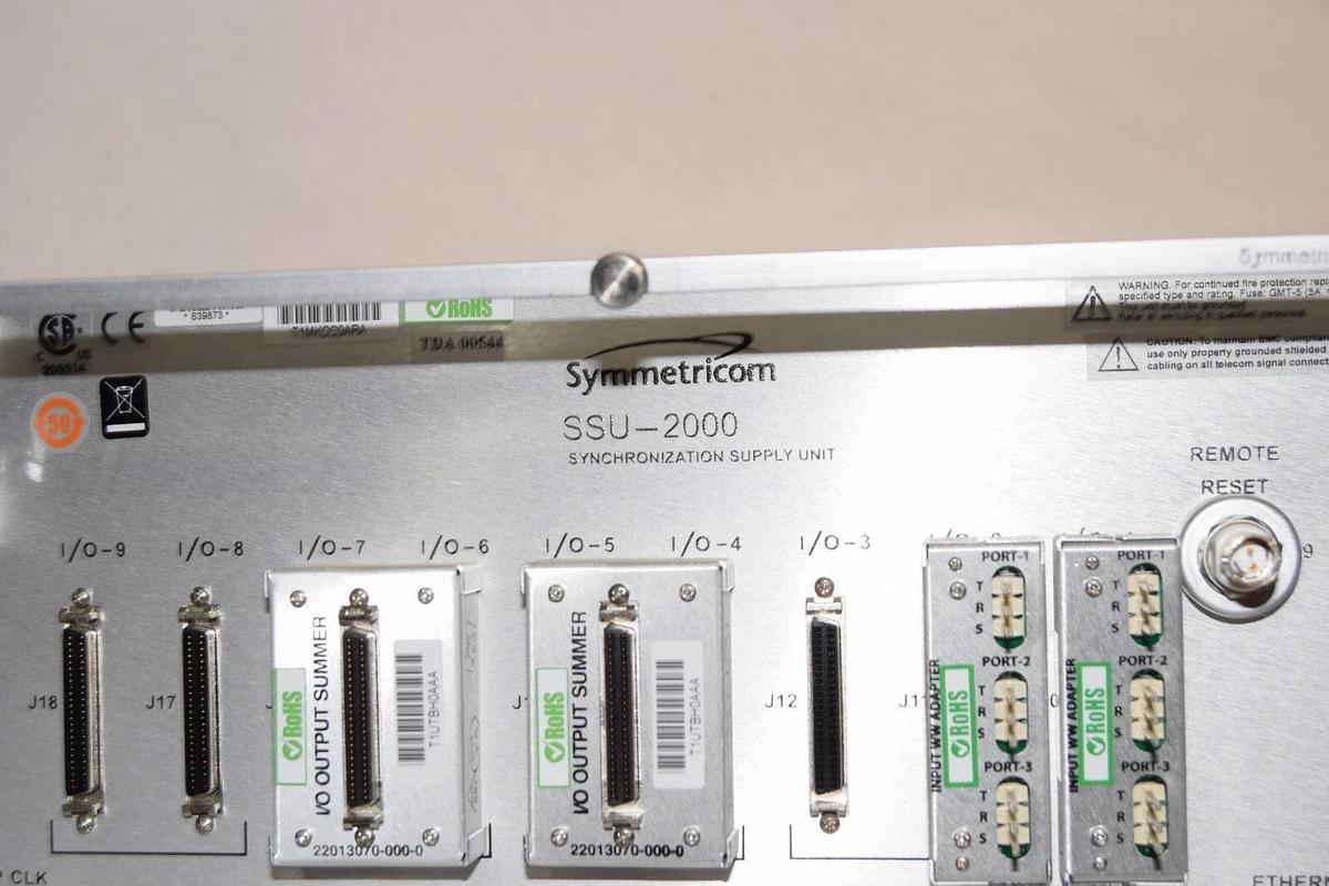 Symmetricom Synchronization Supply Unit Rack Chassis SSU-2000 SSU2000 NEW