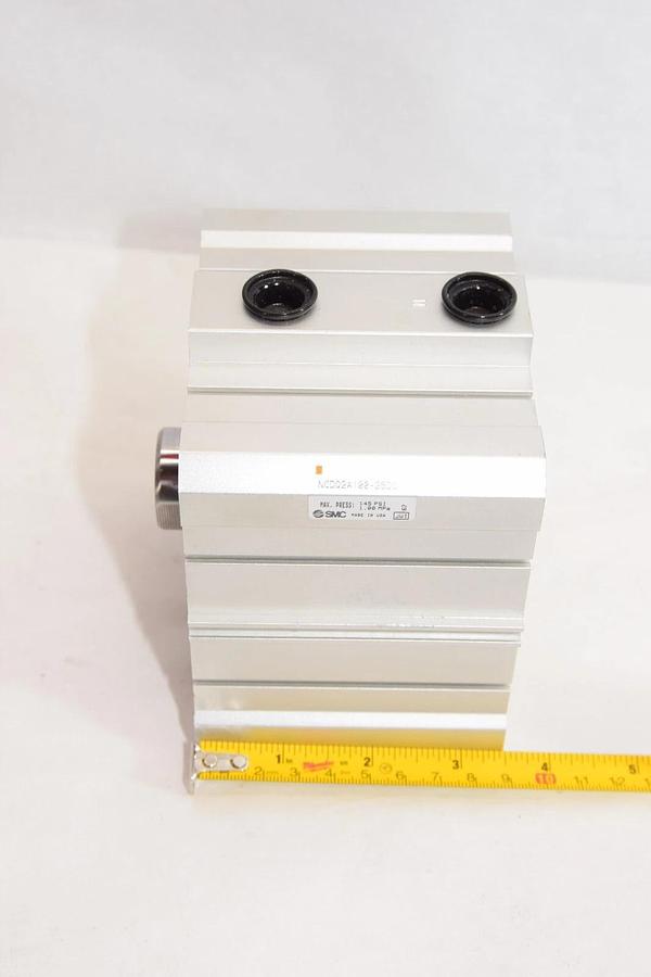 (NEW) SMC NCDQ2A100-25DC 145psi 1.0MPa Double Acting Pneumatic Cylinder