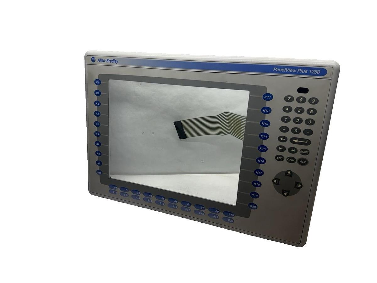 Used Allen-Bradley PanelView Plus 1250 12.1" Touchscreen keypad frotcover Glass 2711P
