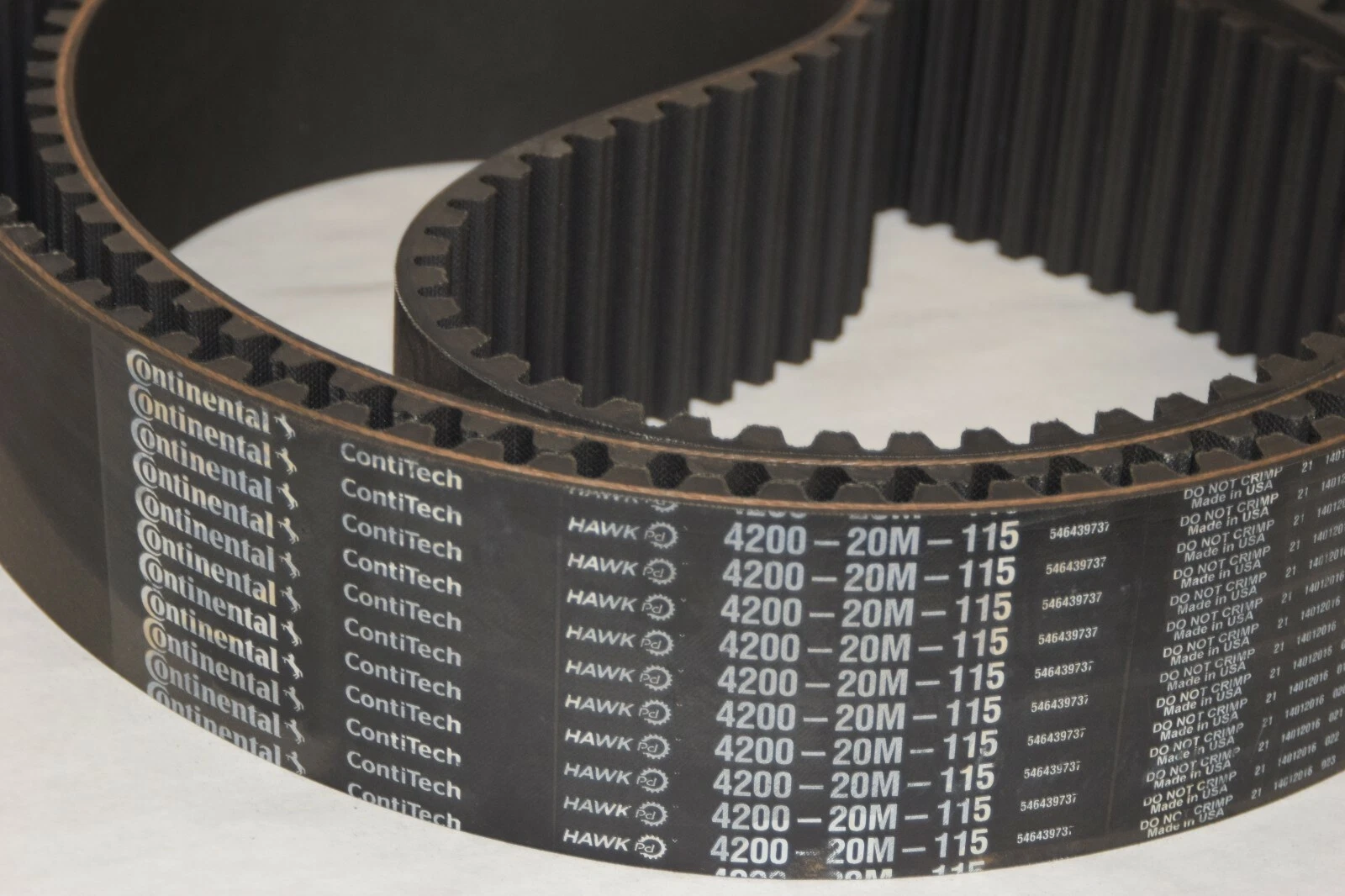 (NEW) CONTINENTAL 420020M115 4200-20M-115 4.5" Wide Hawk PD Timing Belt