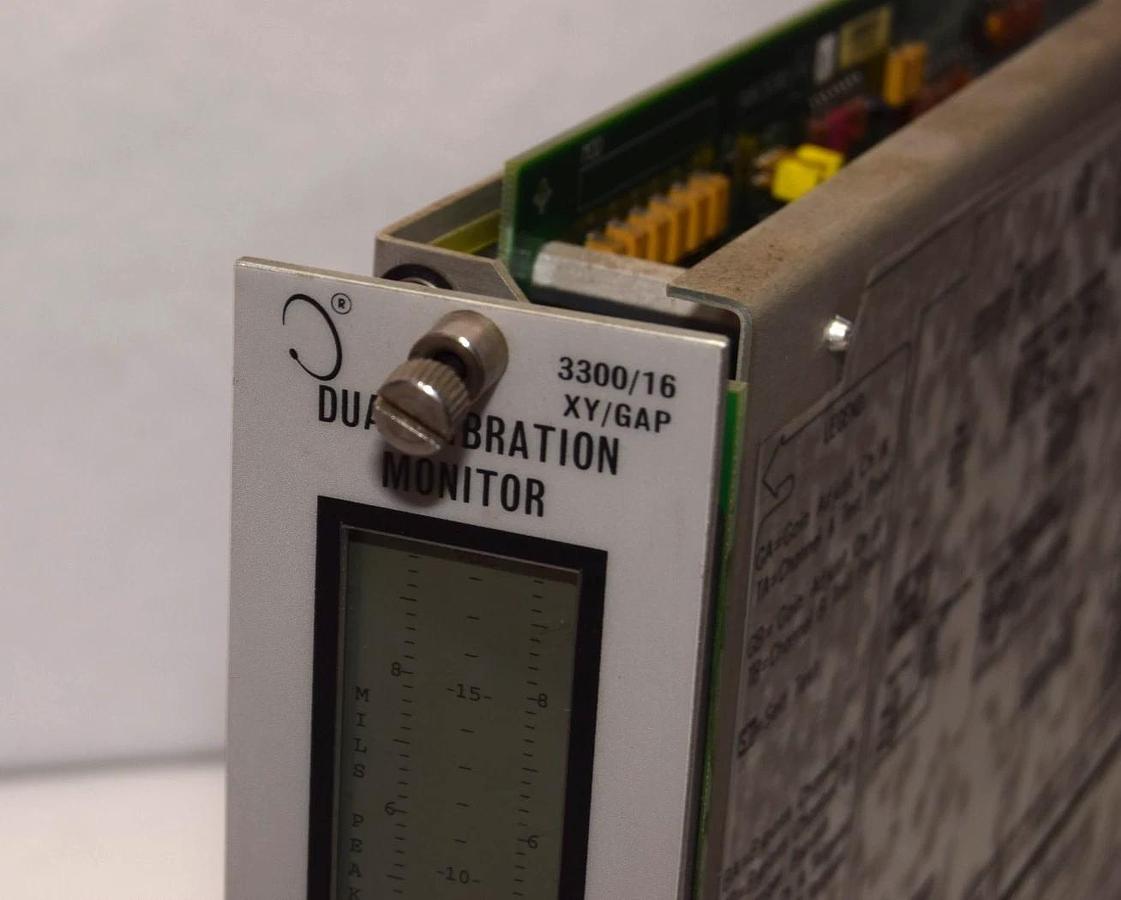 Used Bently Nevada 3300/16-03-01-01-00-00-06 Dual Vibration XY/GAP Monitor Module