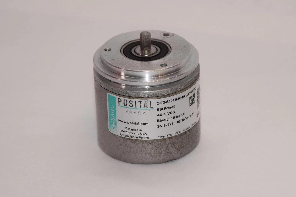 Used POSITAL OCD-S101B-0016-SA10-PRQ Rotary Encoder