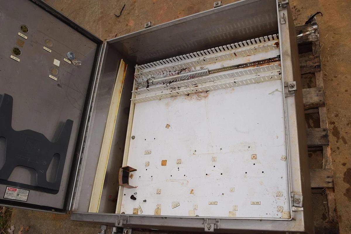 Used Hoffman S/S A-36H3612SSLP Industrial Control Panel SS Enclosure 36"x 36"x 12"