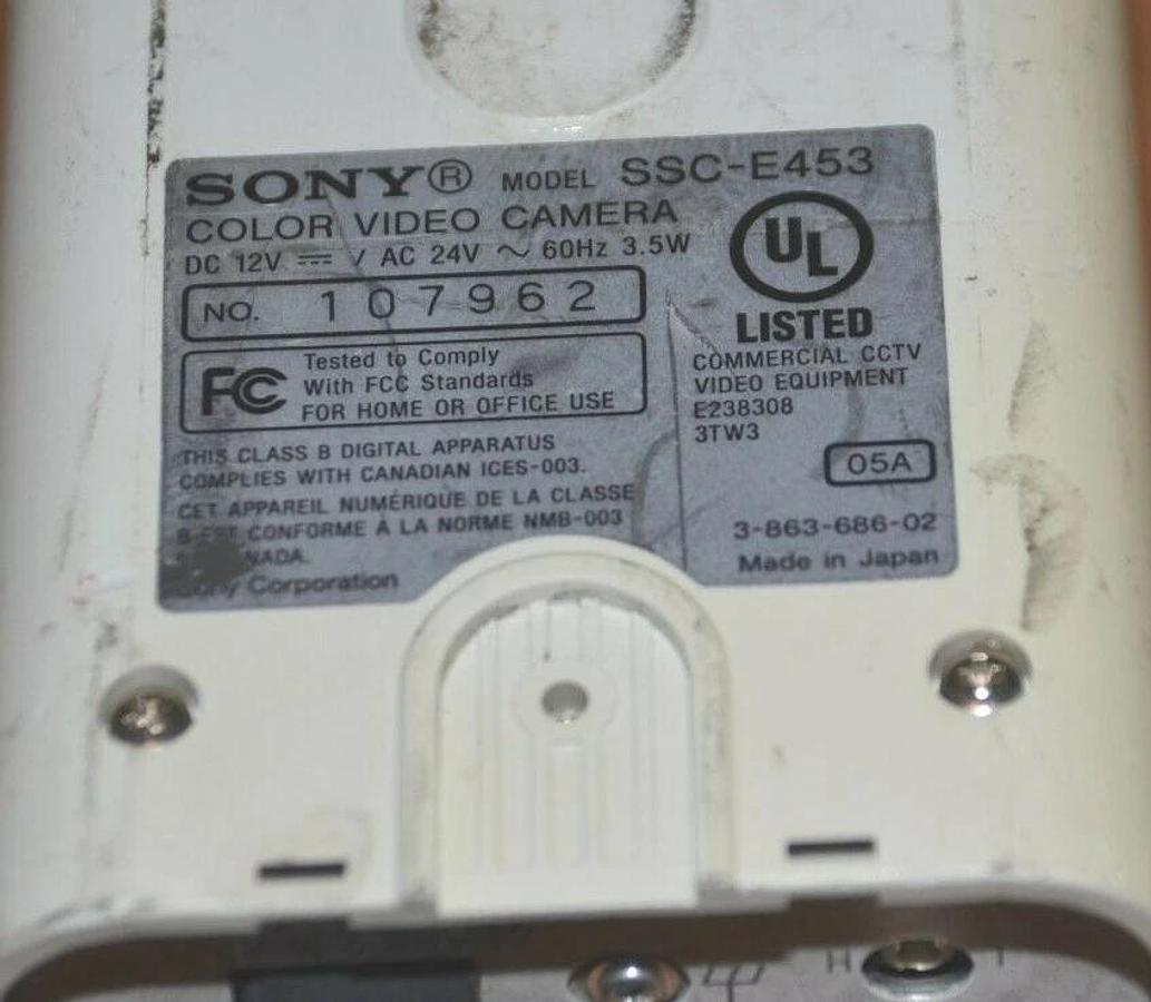 Used SONY Super Exwave Color CCTV Video Security Camera SSC-E453 SSCE453 24V