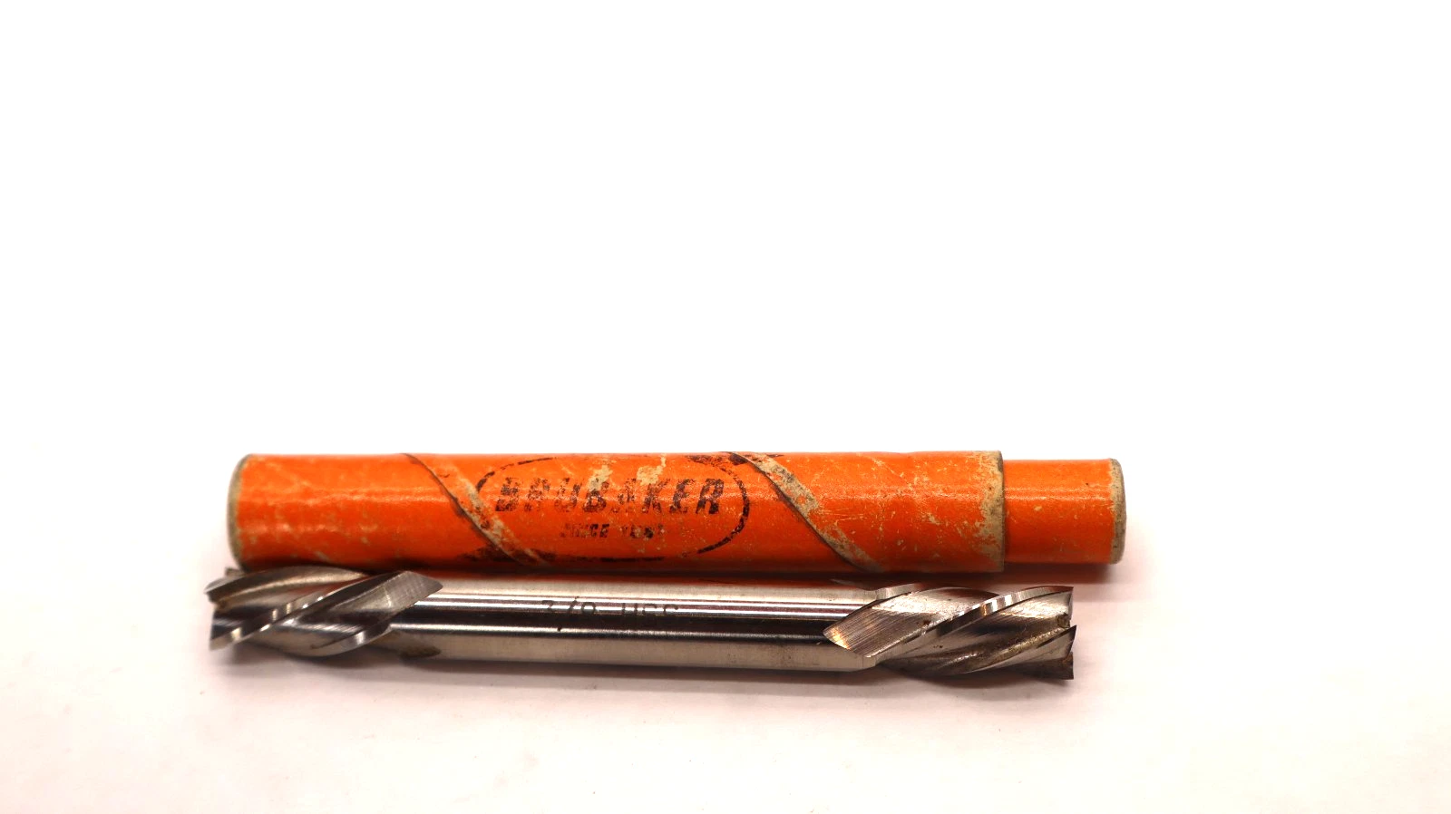 (NEW) BRUBAKER 1/8" x 3/8" Two Flute Double End Mill