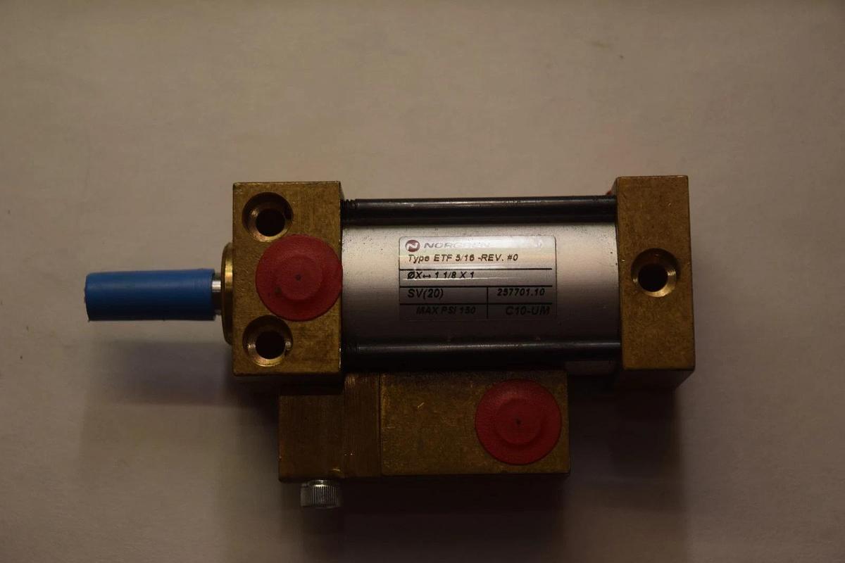 NORGREN ETF 5/16-REV ETF5/16-REV #0 1" STROKE 3/4" BORE BRASS CYLINDER NEW