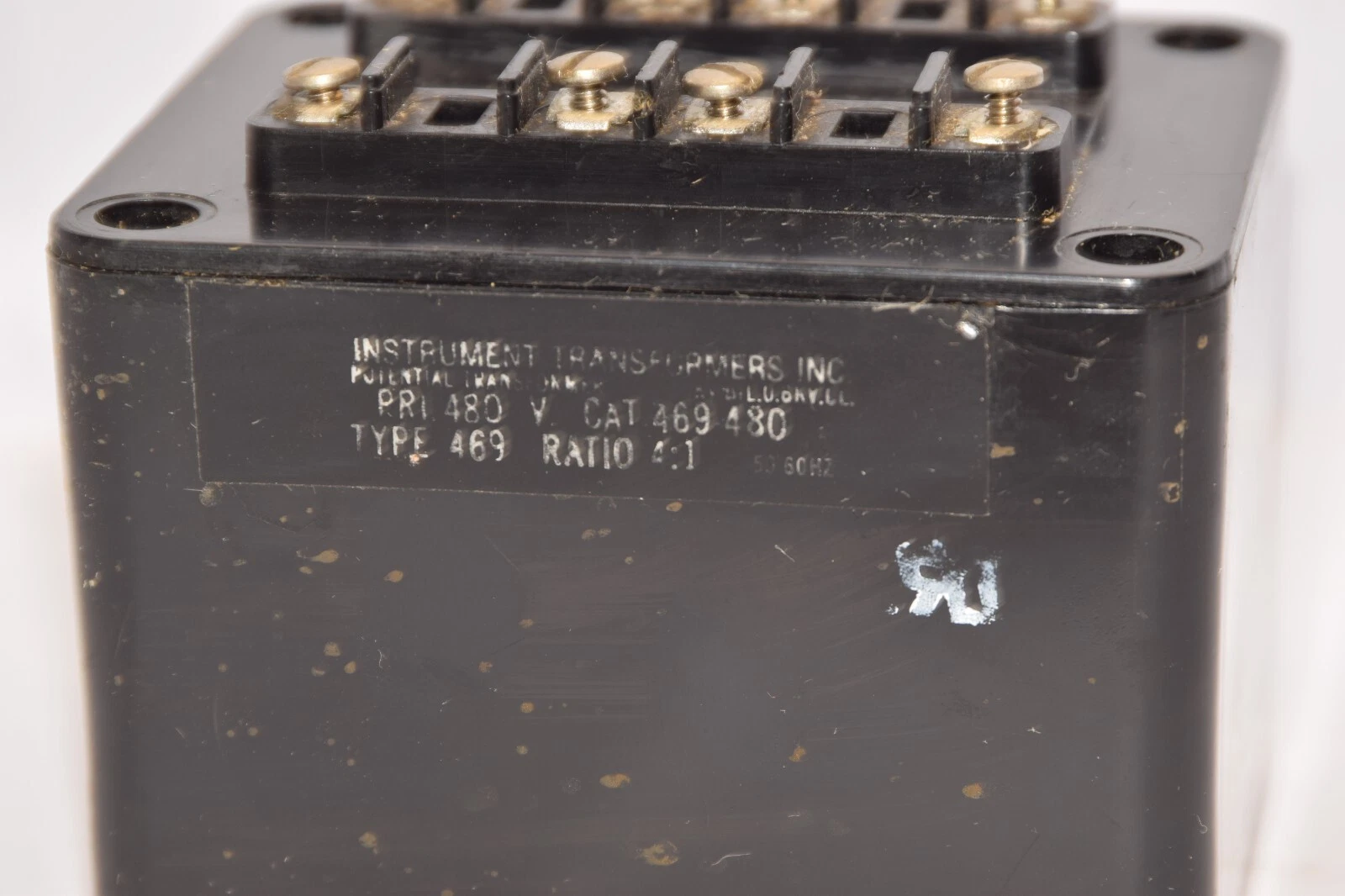 Used INSTRUMENT TRANSFORMER 469480 469-480 Ratio 4:1 Pri: 480V Potential Transformer