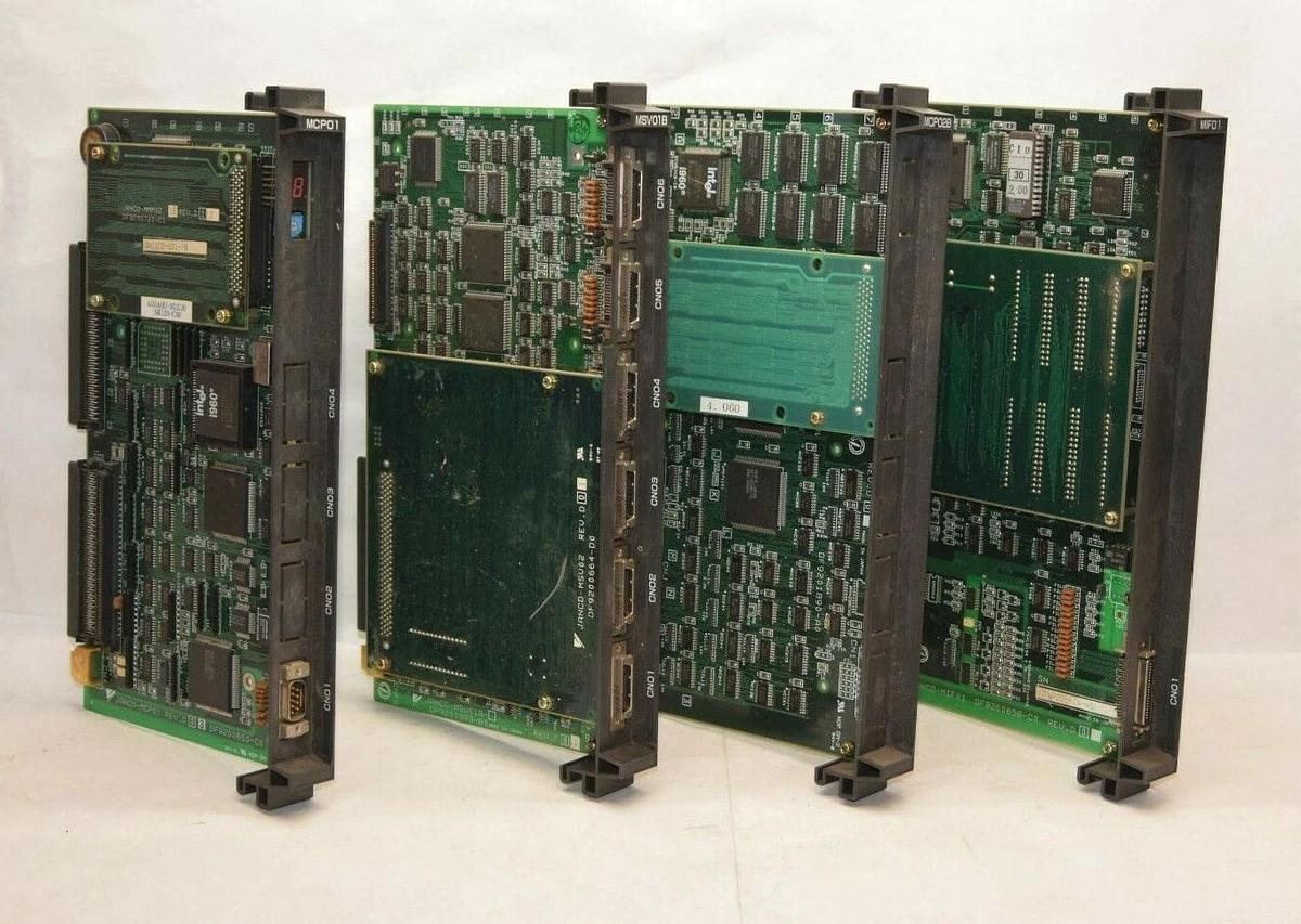 Used (LOT OF 4) YASKAWA JANCD-MCP01 / MSV01B / MIF01 Circuit Board