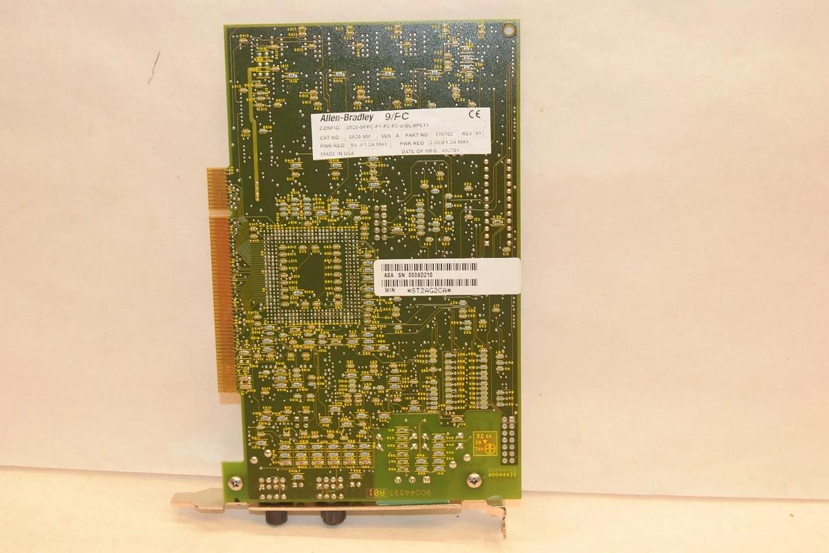 Used Allen Bradley 9/Series card 8520-9FPC-P1-P2-P3-U-8L-9PEX1 8520 9M, 176702, 9/PC