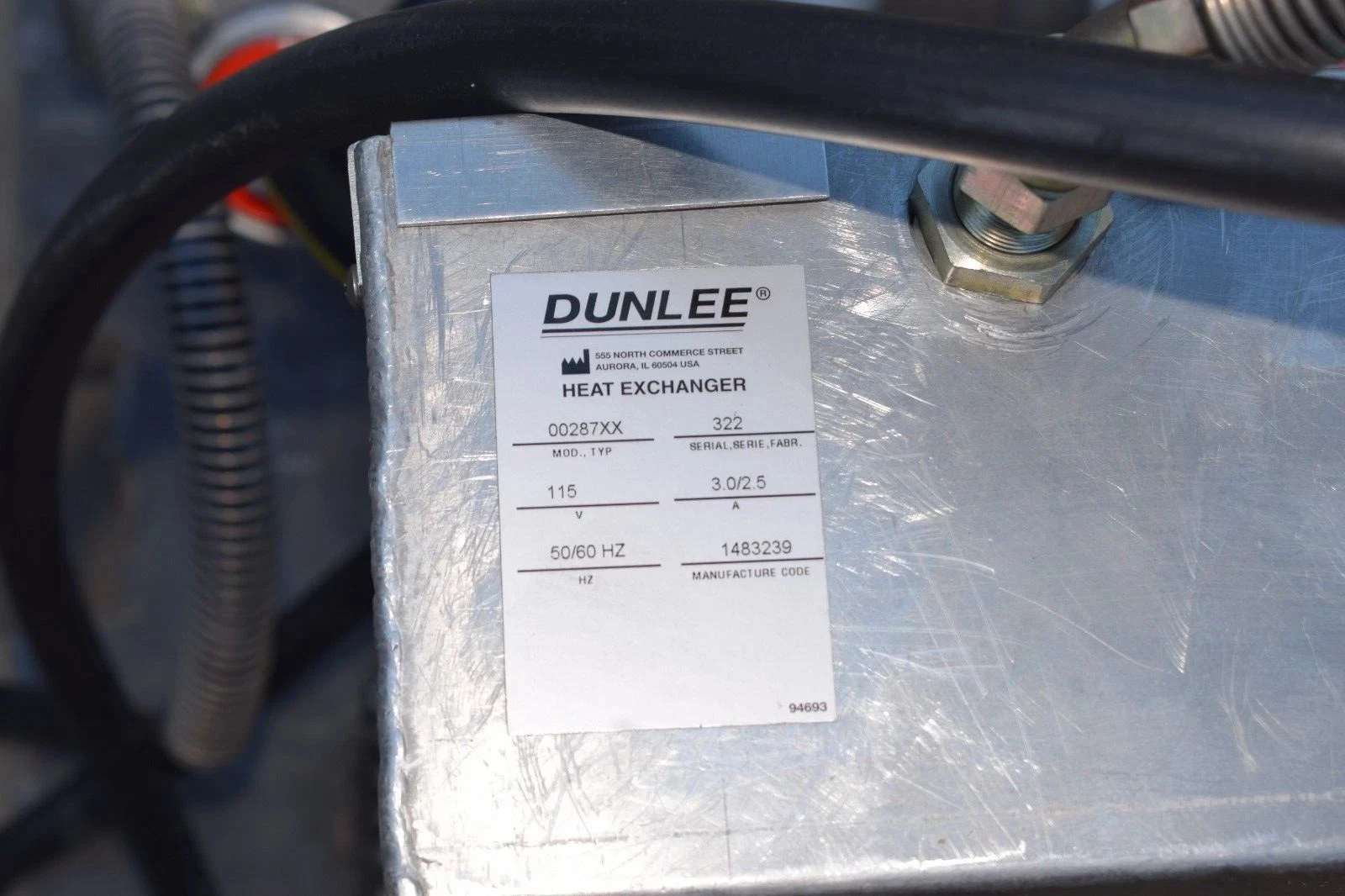 Used Dunlee X-Ray Tube 150kV Tube power supply CTR1563RC 564133HN DU 2005 46543 .4x.9