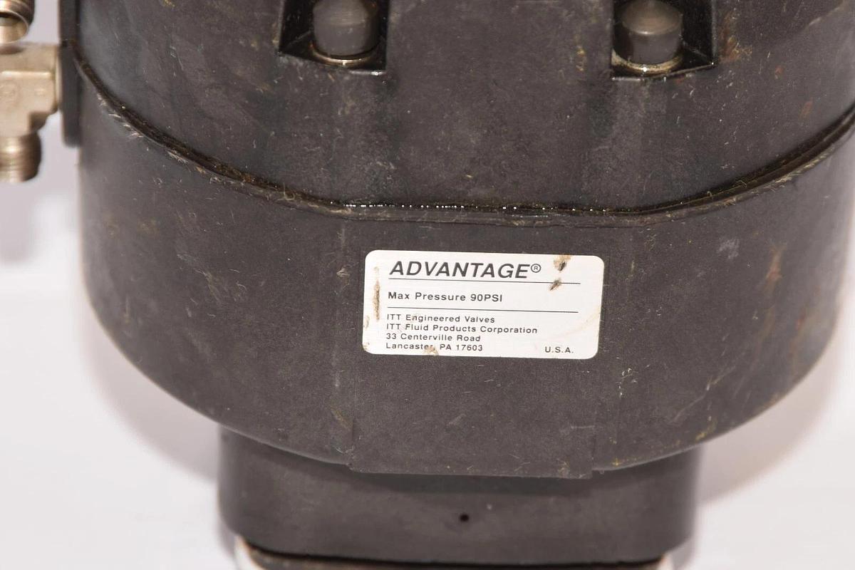 Used ADVANTAGE Max 90psi Spring-To-Open Actuator With ITT IP66 Mechanical Switch