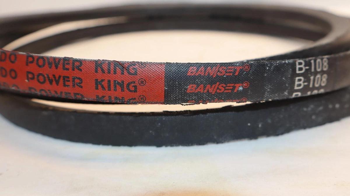 Bando Power King B-108 V-Belt Ban/Set Static Conductive Vbelt B108 (New)