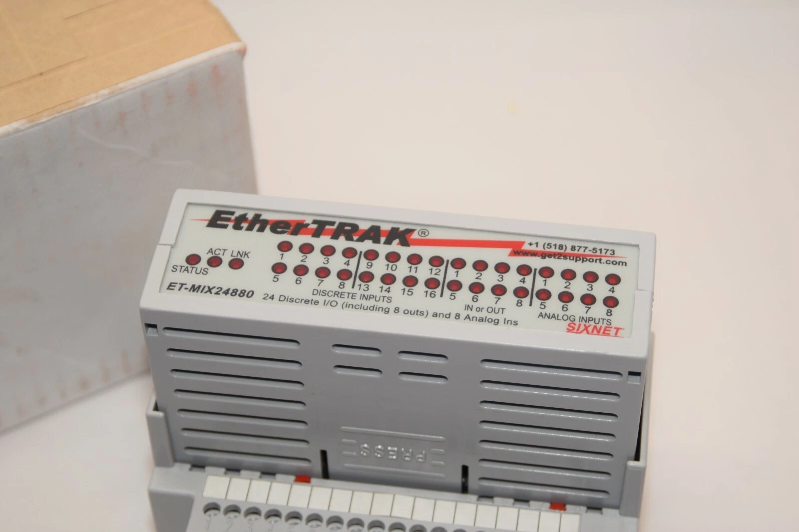 Ethertrak SIXNET  Red Lion  ET-MIX24880-D Direct Ethernet Module24 Discrete I/O