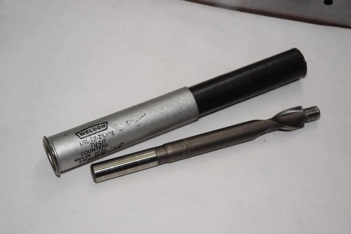 WELDON LGL-12-1-LONG LGL-12-1 TU-LIP 3/8" x 19/32" x 3/8" COUNTERBORE NEW