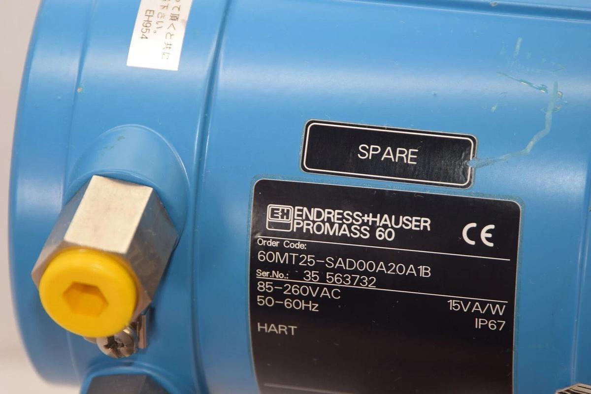 ENDRESS + HAUSER Promass M Mass Flowmeter Titanium 1" 60MT25-SAD00A20A1B (NEW)