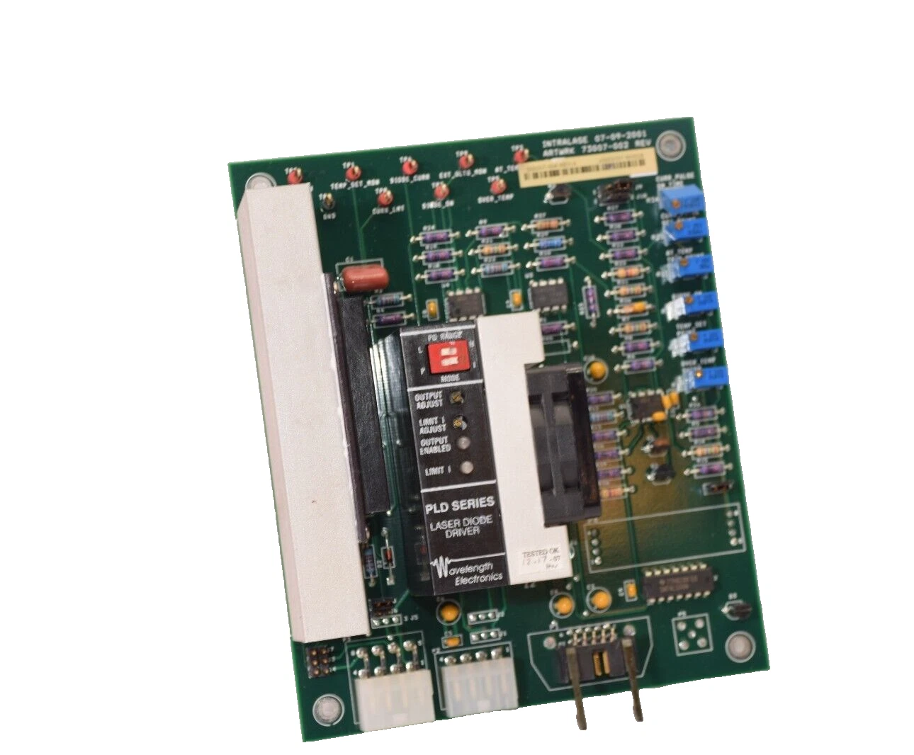 Used INTRALASE 07-09-2001 , 07092001 , 73007-002 REV Control Board