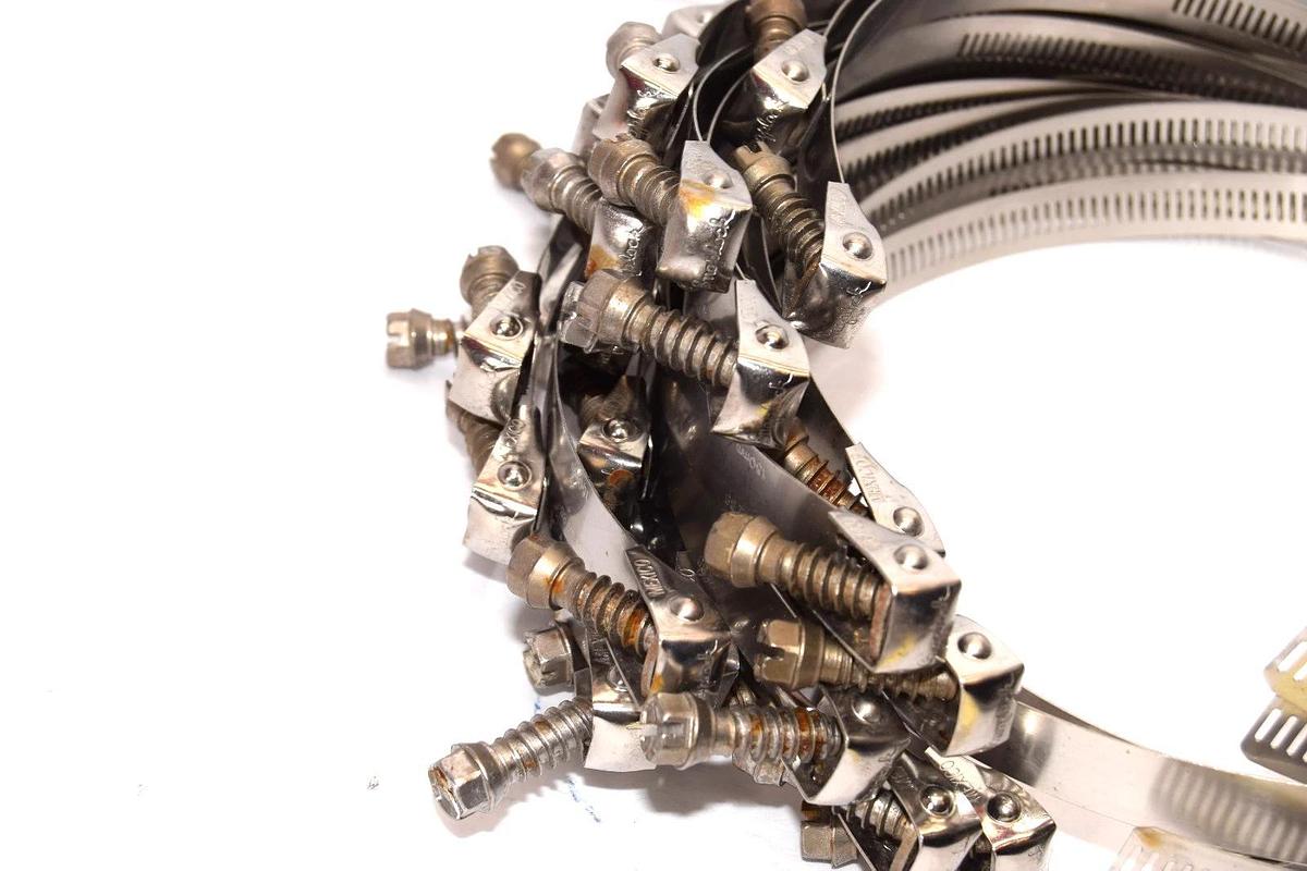 Used Ideal Snaplock Size 88 , 150mm Stainless Steel Hose Clamp (Lot of 31)