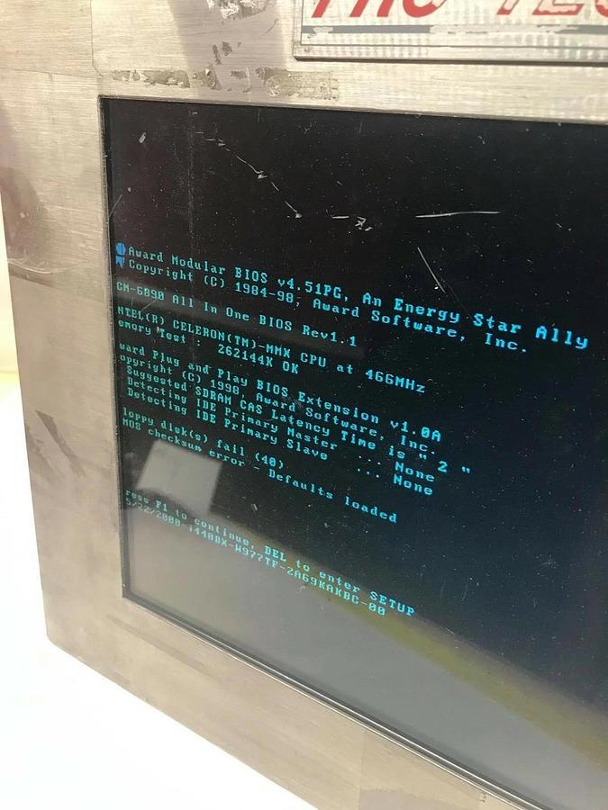 Used Pro-Tech Solutions operator interface industrial computer 20-9715  pcm-6890