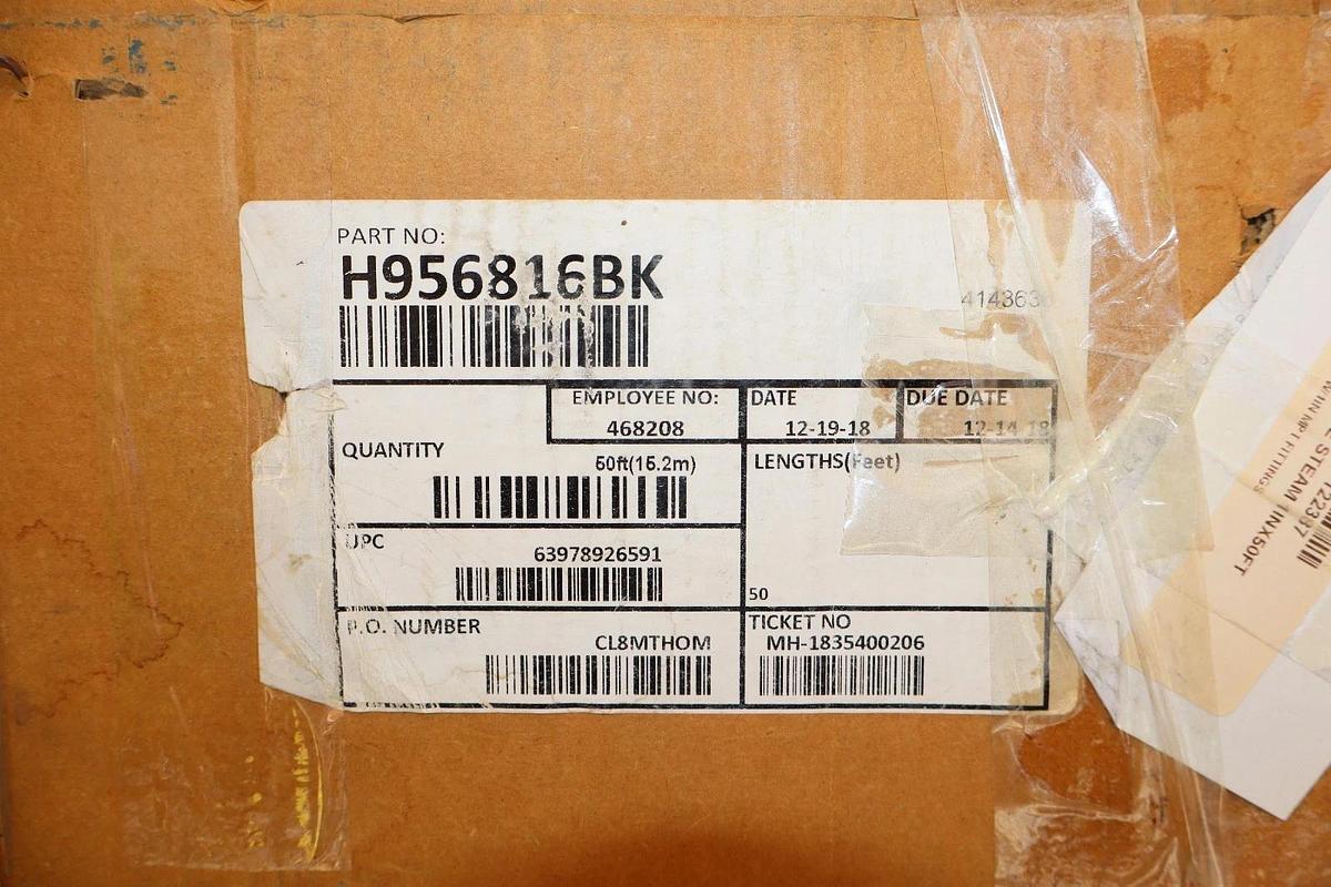 EATON 50' Hydraulic Hose 1" H956816BK 250 High Temp Steam Hose (NEW)