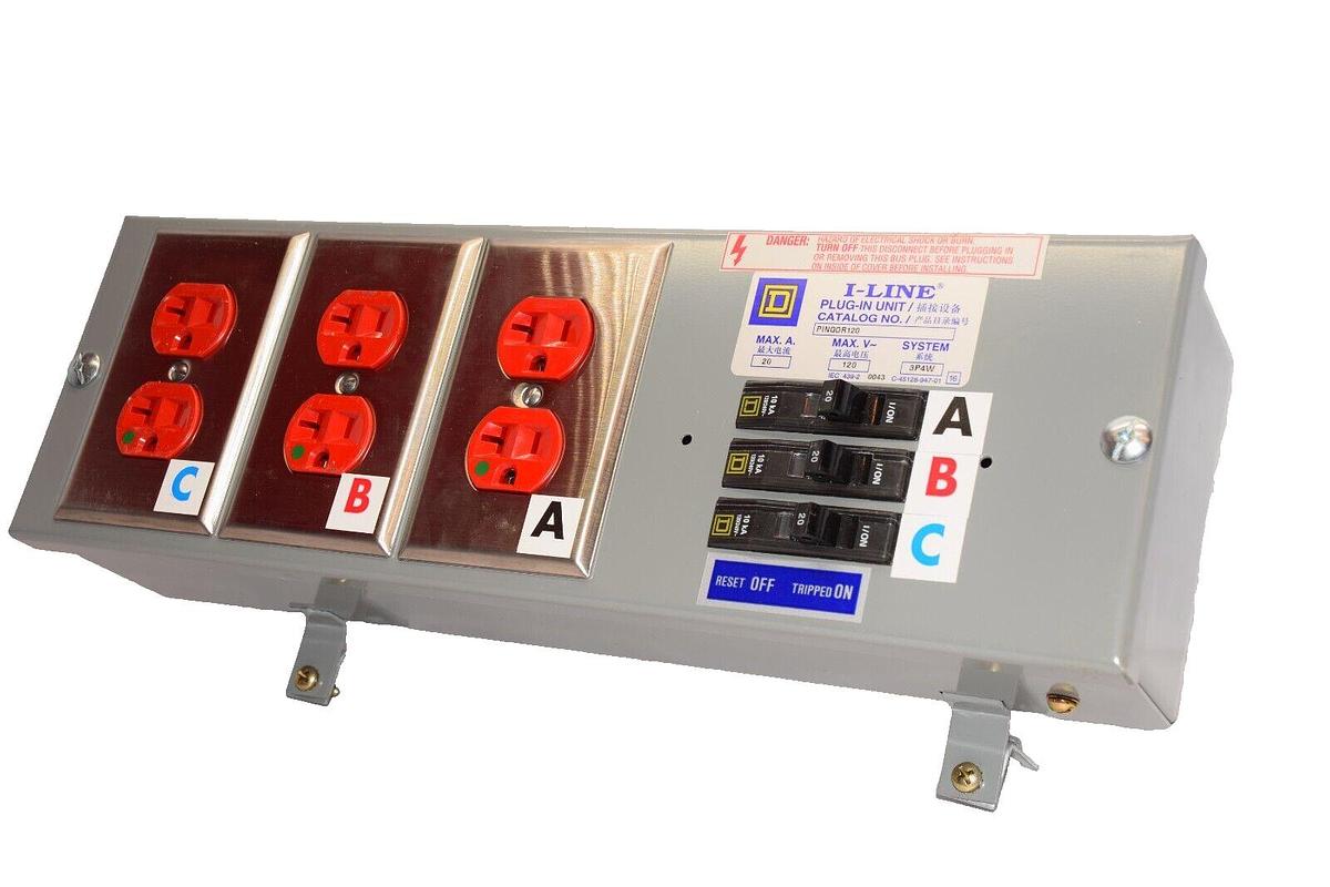SQUARE D PINQOR120  I-Line 100A 100 Amp Busway Plug In Unit 120v 3P4W (NEW)