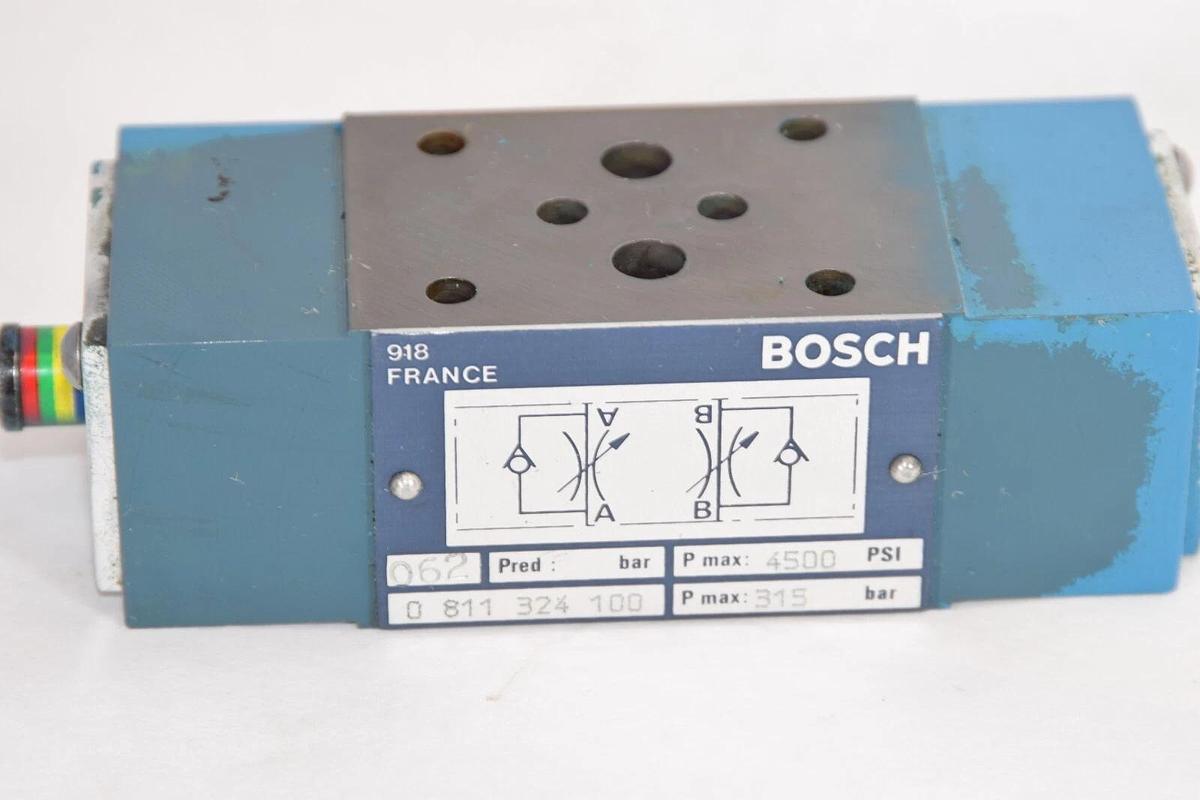 Used BOSCH 0 811 324 100 0811324100 4500psi 315 Bar Throttle Check Valve