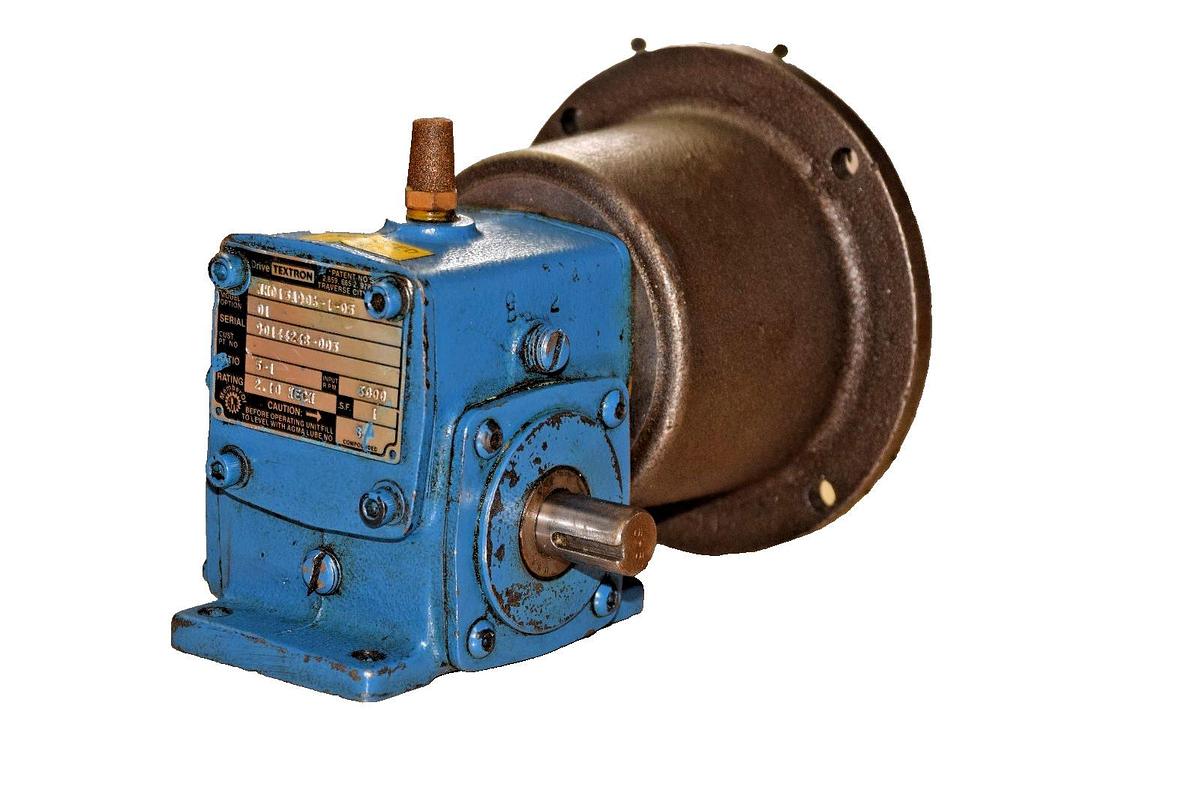 Used Drive Textron Cone Drive Gear Speed Reducer MH015A906-1-05 MH015A906 Opt 01 5:1