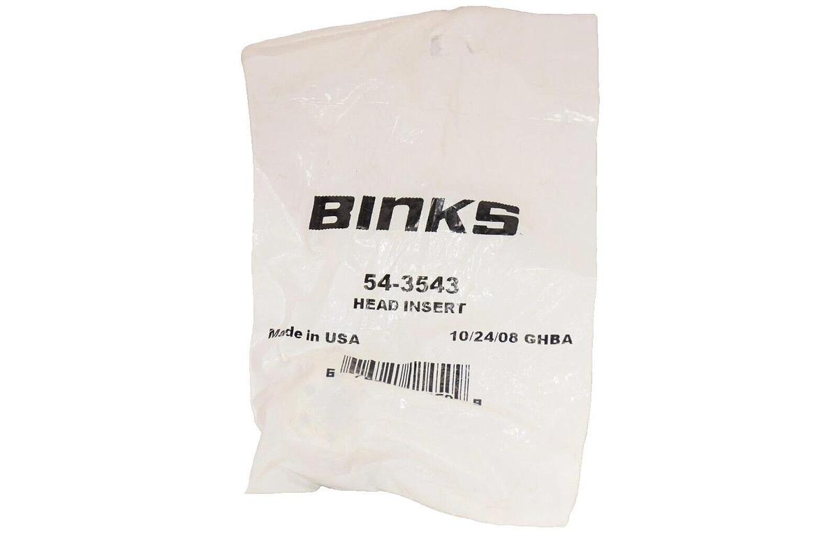 (NEW) BINKS 54-3543 , 543543 Head Insert USA