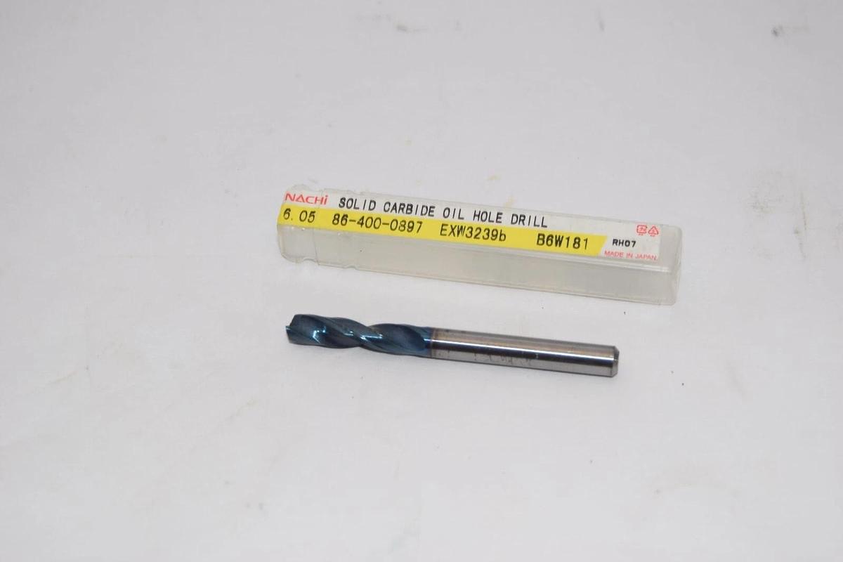 NACHI 6.05 86-400-0897 EXW3239b Solid Carbide Oil Hole Step Drill Bit (NEW)