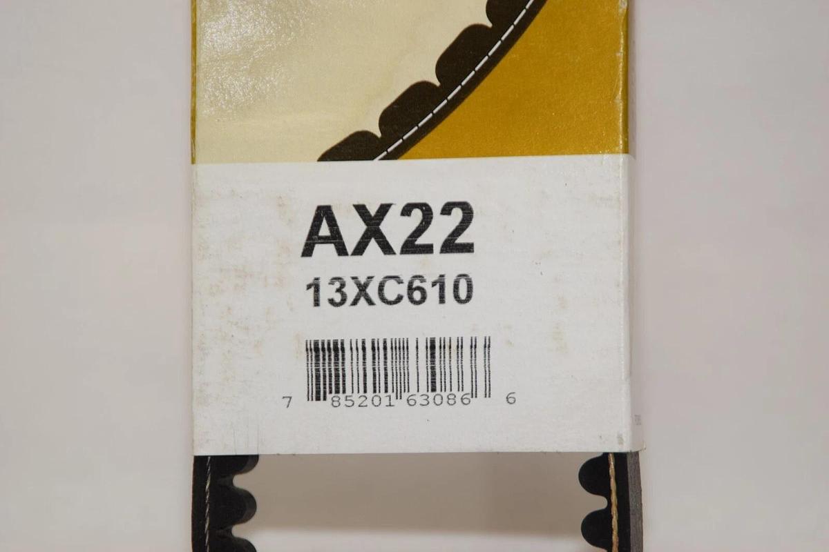 (NEW) CARLISLE AX22 13xC610 Gold Ribbon Cogged V-Belt USA