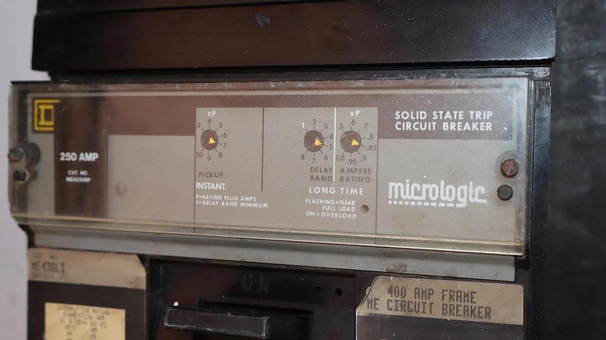 Used Square D I-LINE Breaker ME436LI 400A 400 Amp 600V Micrologic 250A Trip ME4250RP