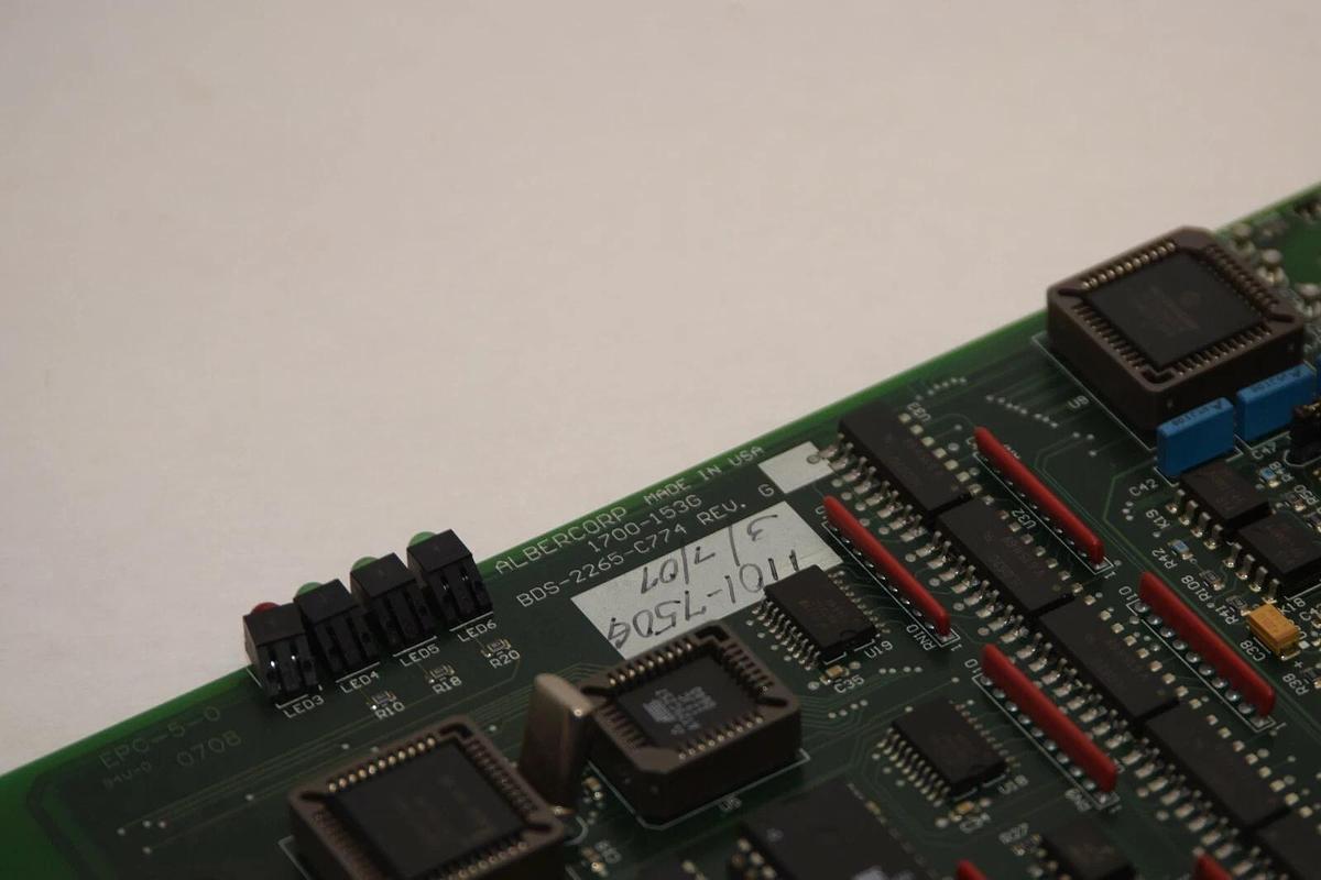 Used ALBERCORP 1700-153G BDS-2265-C774 Rev G 1101-750G PCB Board