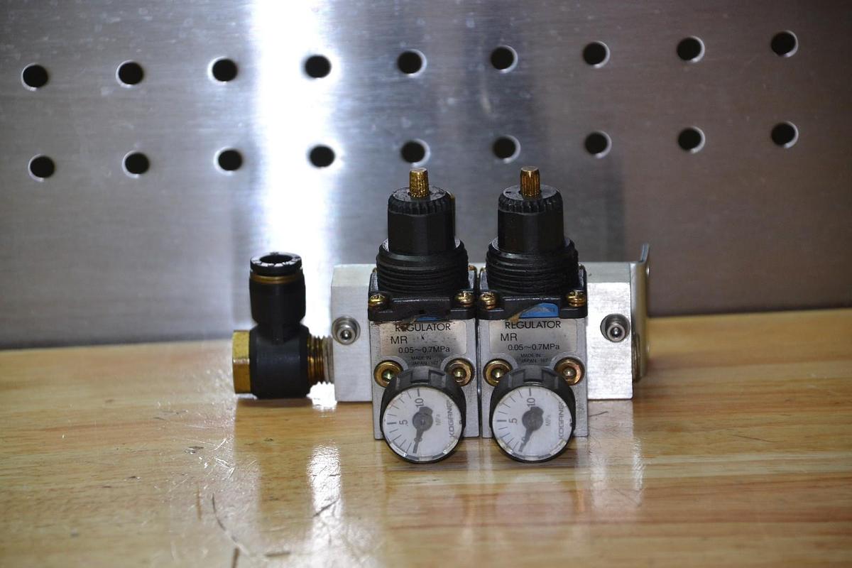 Used KOGANEI R100M2A-58W MANIFOLD REGULATOR W/MR100-23W