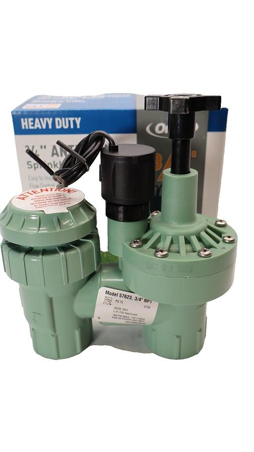 Orbit 57623 3/4" Anit-Siphon Sprinkler Valve (New) USA